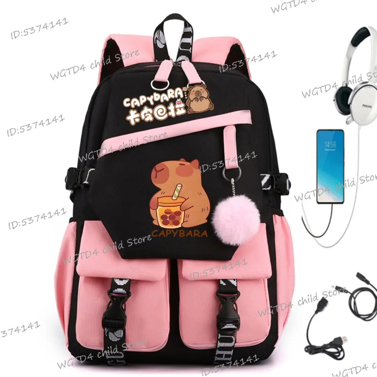 2025 Trend School Backpacks Cute Capybara Drinking Boba Tea Print School Bags for Teenage Girls Boys Capybara Lover Knapsack Bag
2025 Trend School Backpacks Cute Capybara Drinking Boba Tea Print School Bags for Teenage Girls Boys Capybara Lover Knapsack Bag