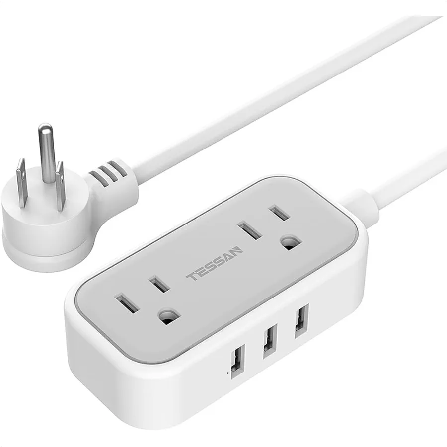 Small Power Strip Extension Cord with 2 AC Outlets 3 USB Ports Mini Desk Charging Station for Cruise Travel Office School Dorm
Small Power Strip Extension Cord with 2 AC Outlets 3 USB Ports Mini Desk Charging Station for Cruise Travel Office School Dorm