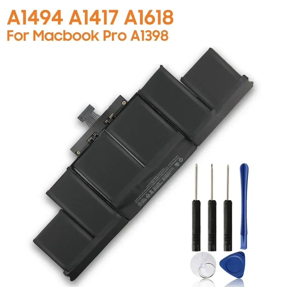 Новый аккумулятор A1494 A1417 A1618 для Macbook A1398 MC975 MC976 MacPro, аккумуляторные батареи 8440 мАч, высокая емкость
Новый аккумулятор A1494 A1417 A1618 для Macbook A1398 MC975 MC976 MacPro, аккумуляторные батареи 8440 мАч, высокая емкость