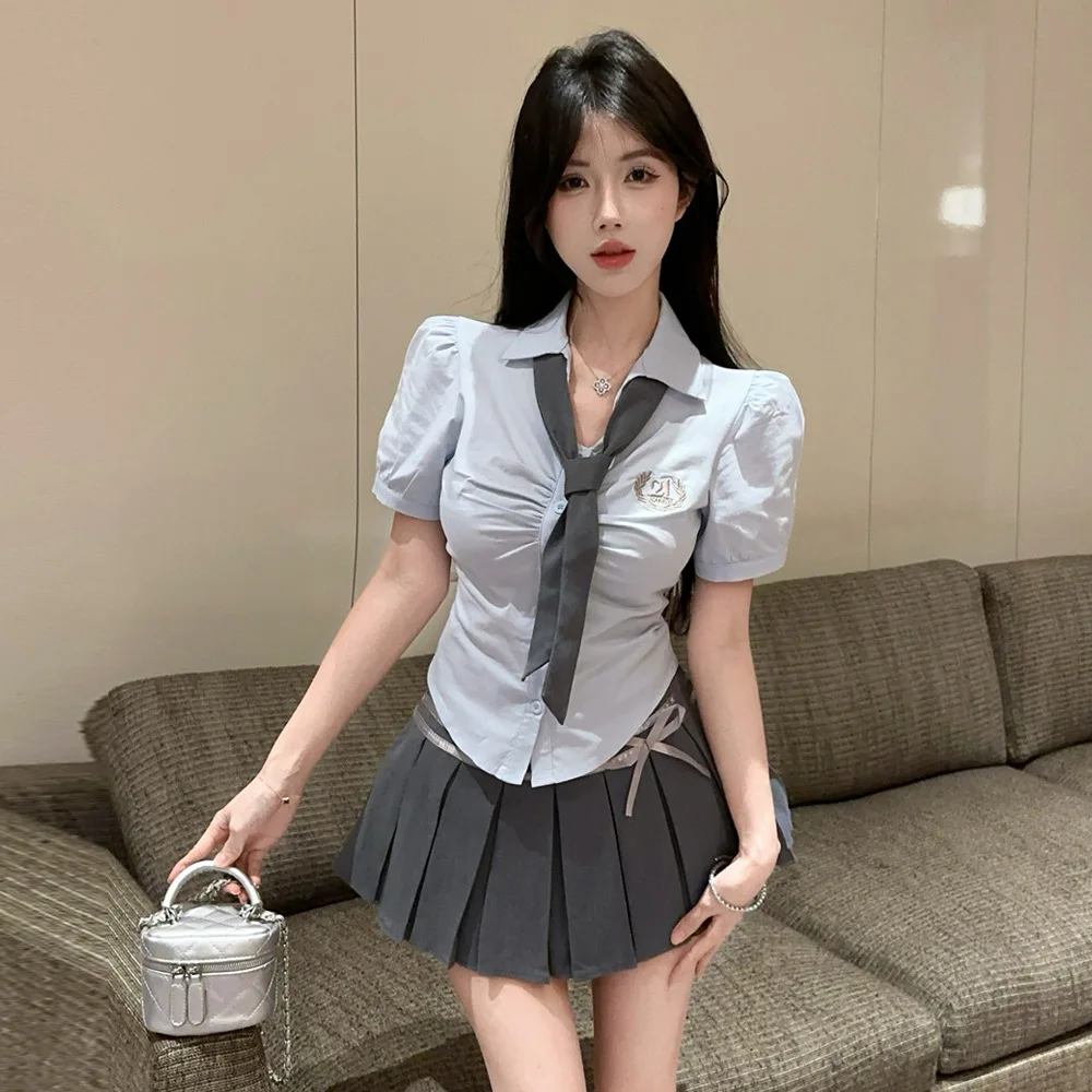 Cross-Border Slim Fit Shirt Skirt Set with Tie Pleated JK Uniform Style Women's Fashion Autumn Collection from China
Cross-Border Slim Fit Shirt Skirt Set with Tie Pleated JK Uniform Style Women's Fashion Autumn Collection from China
