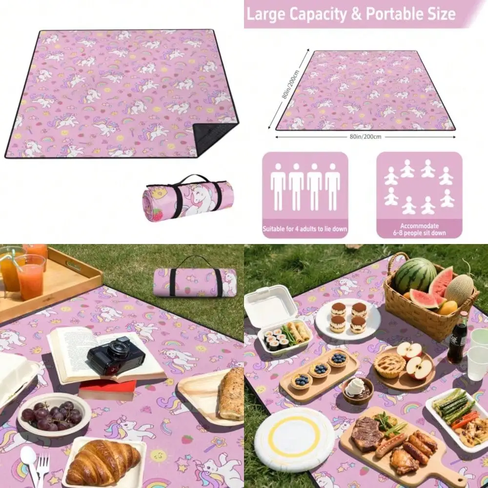 Best Sell-Extra Large Picnic Outdoor Blanket 80''x80'' Pink Unicorn Waterproof And Sandproof Picnic Mat For Beach Foldable Camping Accessories For Grass Lawn Park
Best Sell-Extra Large Picnic Outdoor Blanket 80''x80'' Pink Unicorn Waterproof And Sandproof Picnic Mat For Beach Foldable Camping Accessories For Grass Lawn Park