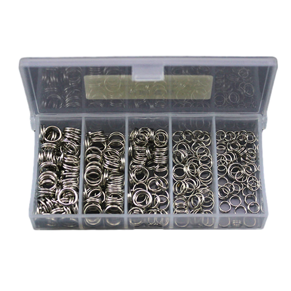 250/500 X Fishing Split Ring Silver Fishing Tool Accessories 0.5x4mm, 0.5x5mm, 0.7x5mm, 0.8x6mm, 1.0x6mm For Luya DIY
250/500 X Fishing Split Ring Silver Fishing Tool Accessories 0.5x4mm, 0.5x5mm, 0.7x5mm, 0.8x6mm, 1.0x6mm For Luya DIY