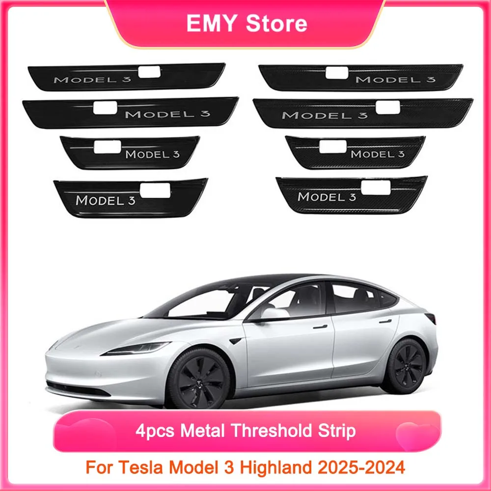 Защитная полоса на порог из нержавеющей стали для Tesla Model 3 Highland 2024, крышка на порог передней и задней двери, автоаксессуары
Защитная полоса на порог из нержавеющей стали для Tesla Model 3 Highland 2024, крышка на порог передней и задней двери, автоаксессуары