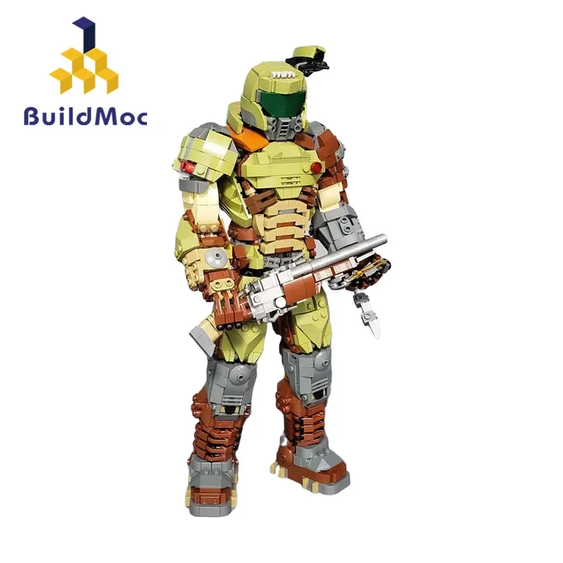 MOC Classic Shooter Game Doomeds Mechanical Soldiers Building Block set Action Character Mecha Brick Toys Children Birthday Gift
MOC Classic Shooter Game Doomeds Mechanical Soldiers Building Block set Action Character Mecha Brick Toys Children Birthday Gift