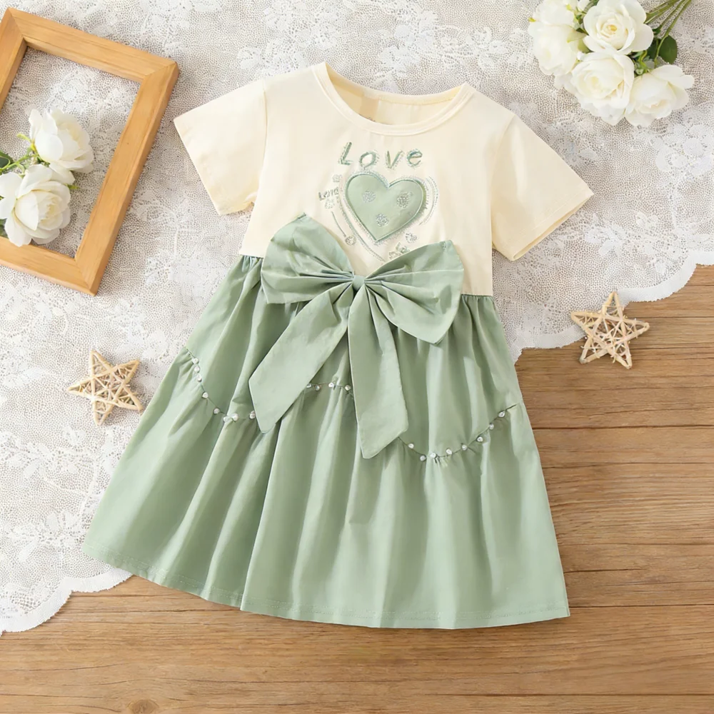 Baby Girl Dress Summer Cotton Bow Heart Shaped Pattern Short Sleeved Baby Dresses Cartoon Cute Beach Baby Girl Clothing
Baby Girl Dress Summer Cotton Bow Heart Shaped Pattern Short Sleeved Baby Dresses Cartoon Cute Beach Baby Girl Clothing