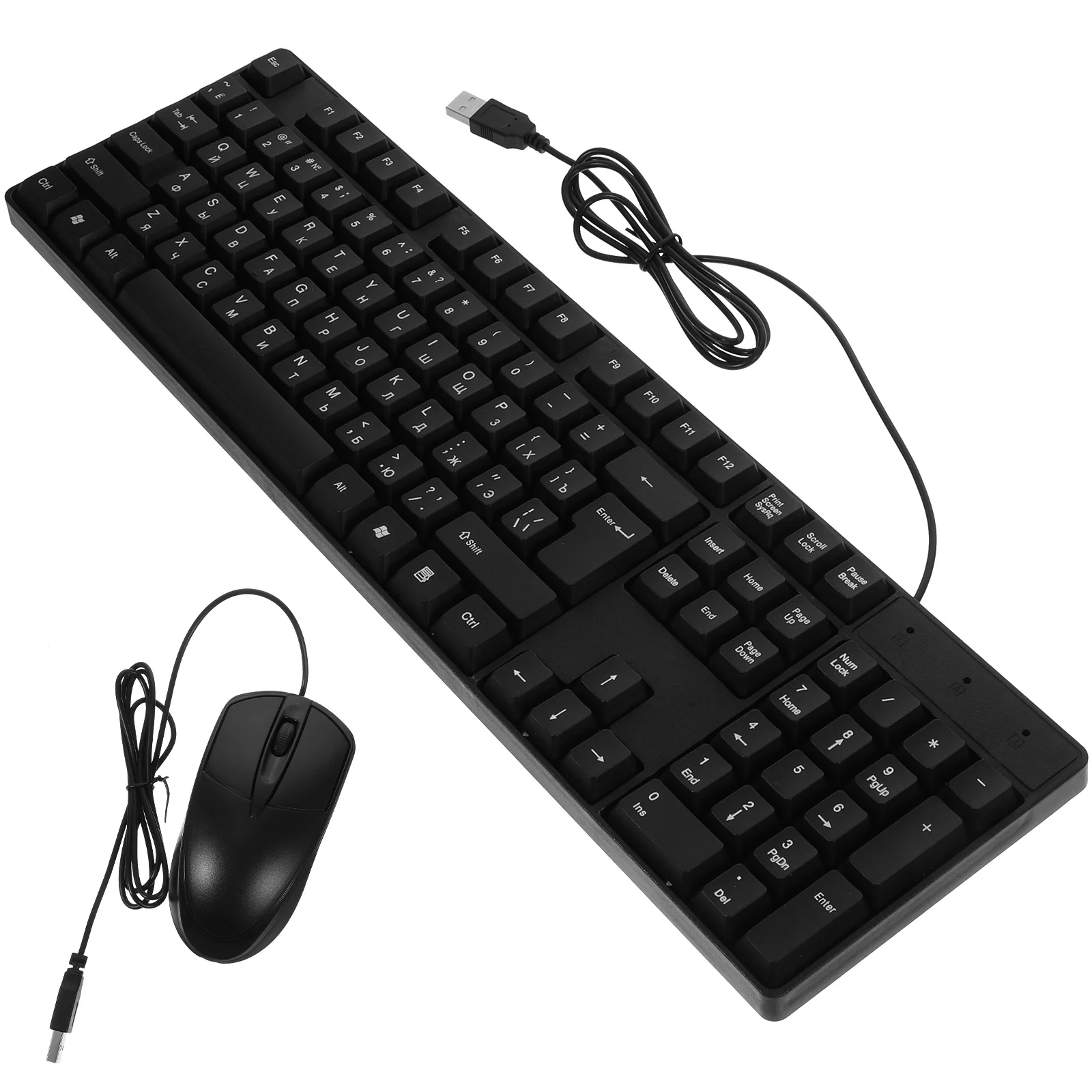 1Set Wired Keyboard Mouse Combo Premium ABS Material Quiet Performance Simple Laptop Computer Supply
1Set Wired Keyboard Mouse Combo Premium ABS Material Quiet Performance Simple Laptop Computer Supply