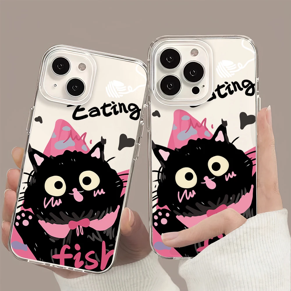 Cute Black Cat Cool Kitten Cartoon Halloween Phone Case For iPhone 11 13 16 15 14 12 Pro Max Plus Clear Transparent Soft Shell
Cute Black Cat Cool Kitten Cartoon Halloween Phone Case For iPhone 11 13 16 15 14 12 Pro Max Plus Clear Transparent Soft Shell