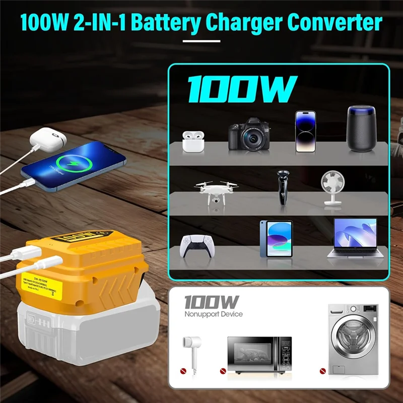 AT05-USB Charger Adapter For PD100W Charger Adapter For Charger Adapter For 20V 60V
AT05-USB Charger Adapter For PD100W Charger Adapter For Charger Adapter For 20V 60V