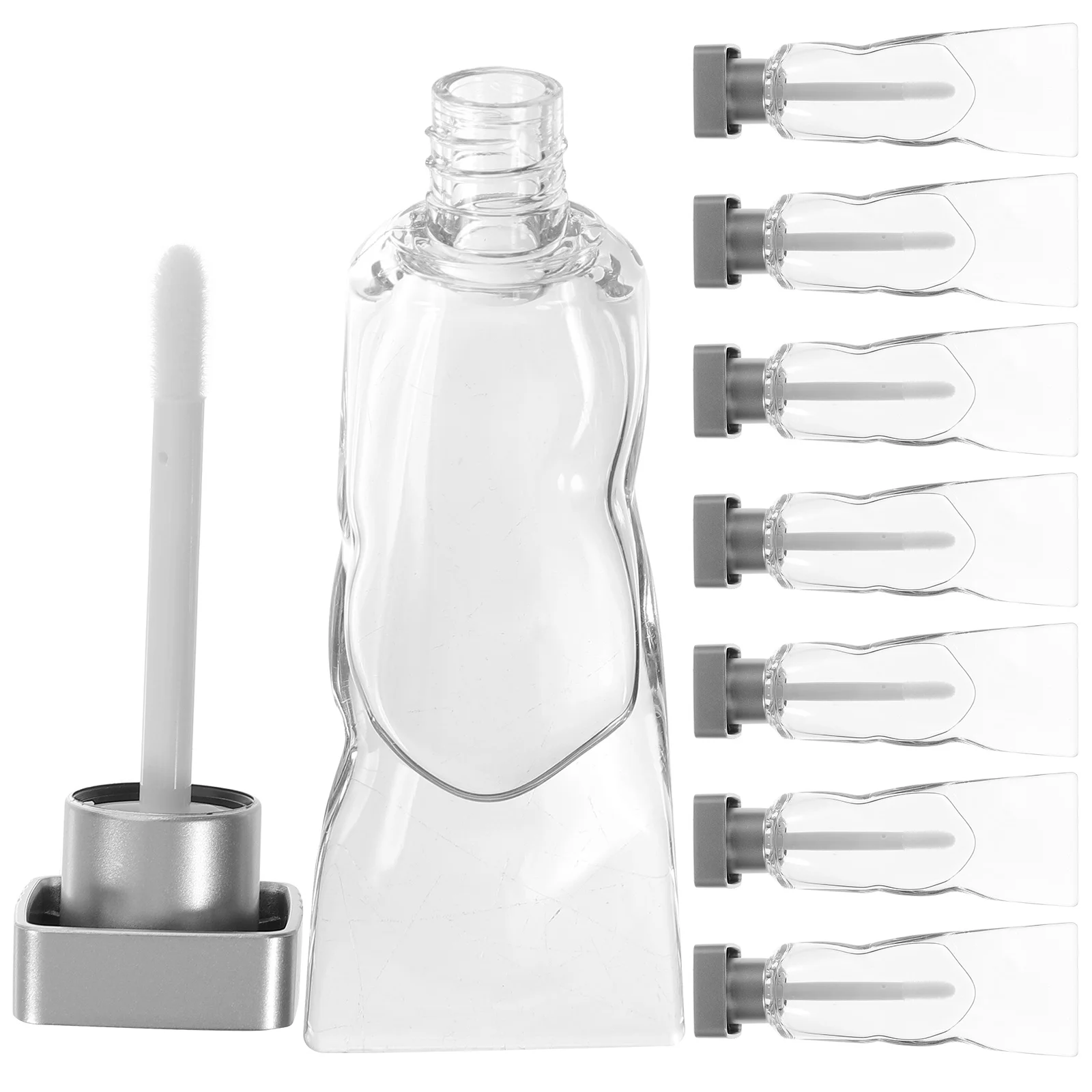 8 Pcs Lip Gloss Tube Lipstick Clear Refillable Bottles Transparent Plastic Holder
8 Pcs Lip Gloss Tube Lipstick Clear Refillable Bottles Transparent Plastic Holder