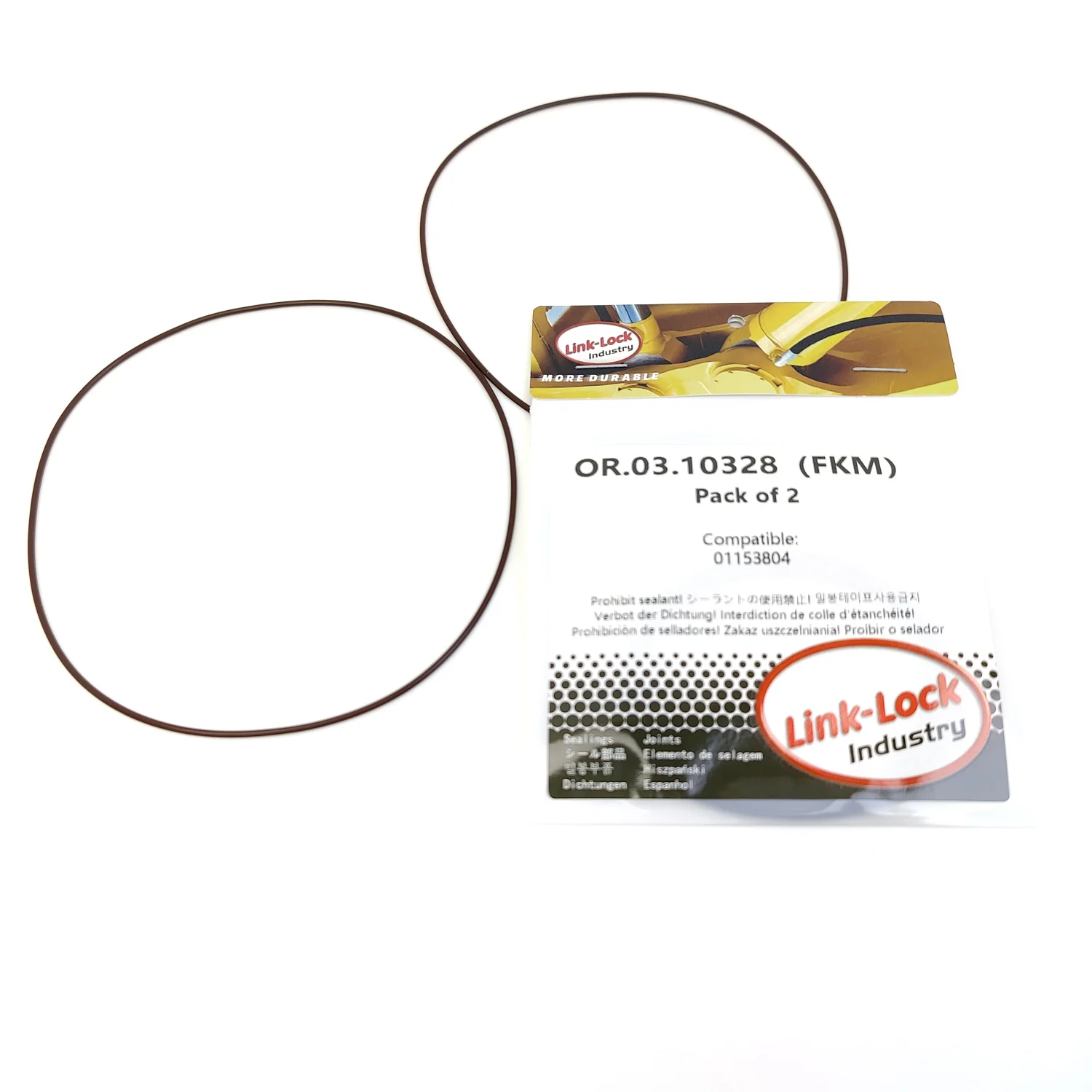 Комплект уплотнительных колец LINK-LOCK 2PCS OR.03.10328 FKM Viton для гильзы цилиндра 01153804 для MWM-D226 TD226
Комплект уплотнительных колец LINK-LOCK 2PCS OR.03.10328 FKM Viton для гильзы цилиндра 01153804 для MWM-D226 TD226