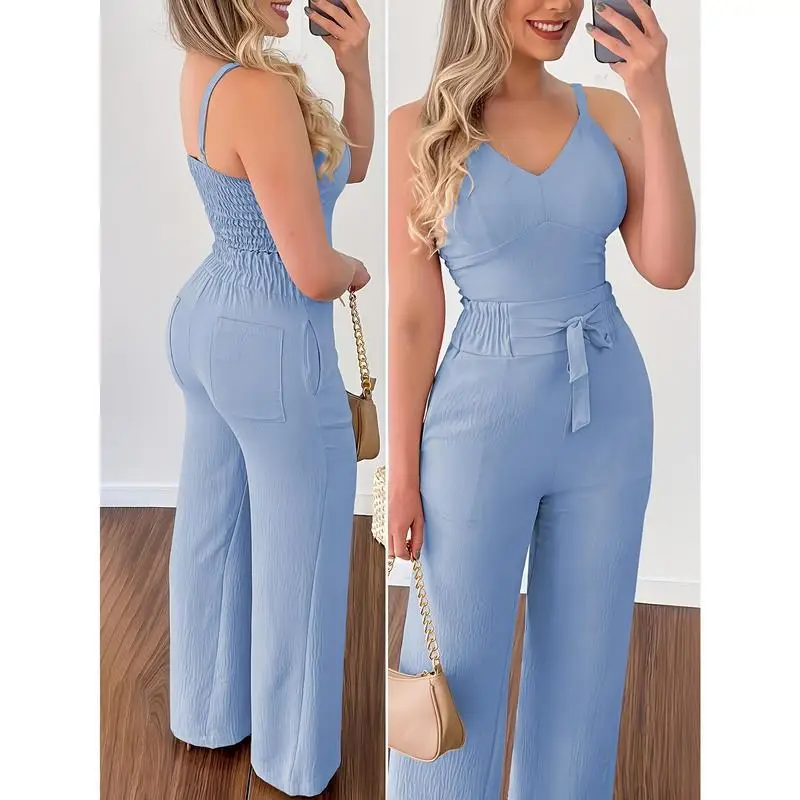 B 17901 Backless V Neck Vest Set Women's Summer Fashion Strapless Outfit Cross-Border No Brand Registered Trademark
B 17901 Backless V Neck Vest Set Women's Summer Fashion Strapless Outfit Cross-Border No Brand Registered Trademark
