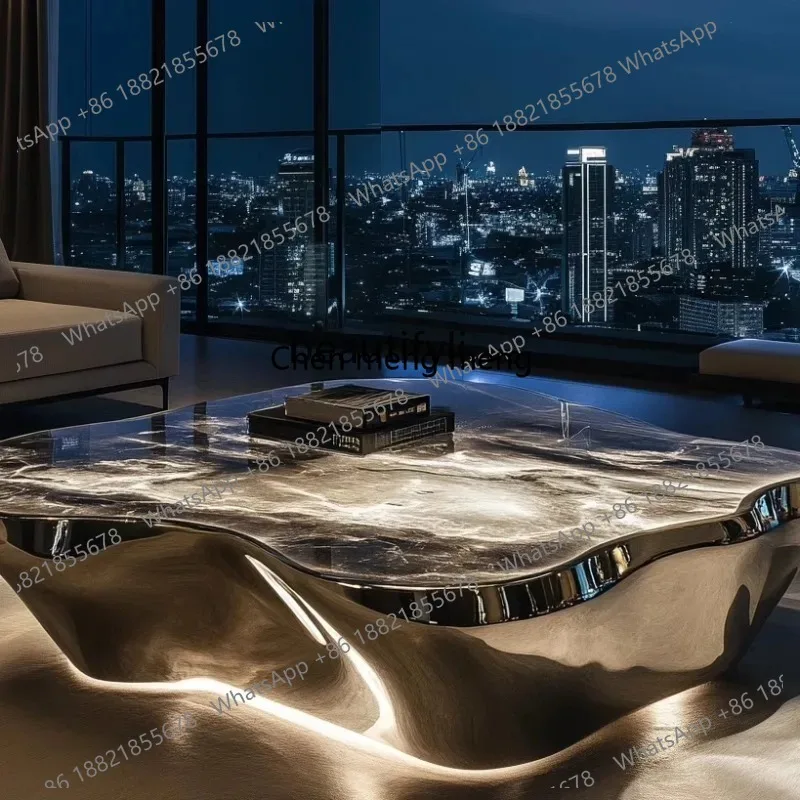 Luminous jade special-shaped coffee table villa living room marble rose gold light luxury modern minimalist luxury stone
Luminous jade special-shaped coffee table villa living room marble rose gold light luxury modern minimalist luxury stone