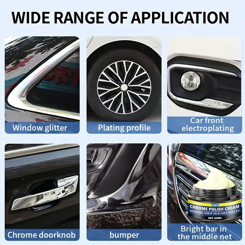 Premium Chrome Restoration Paste Multi-use Care Polish Restore Luster for Car Handles Windows and Chrome Wheel Rims
Premium Chrome Restoration Paste Multi-use Care Polish Restore Luster for Car Handles Windows and Chrome Wheel Rims