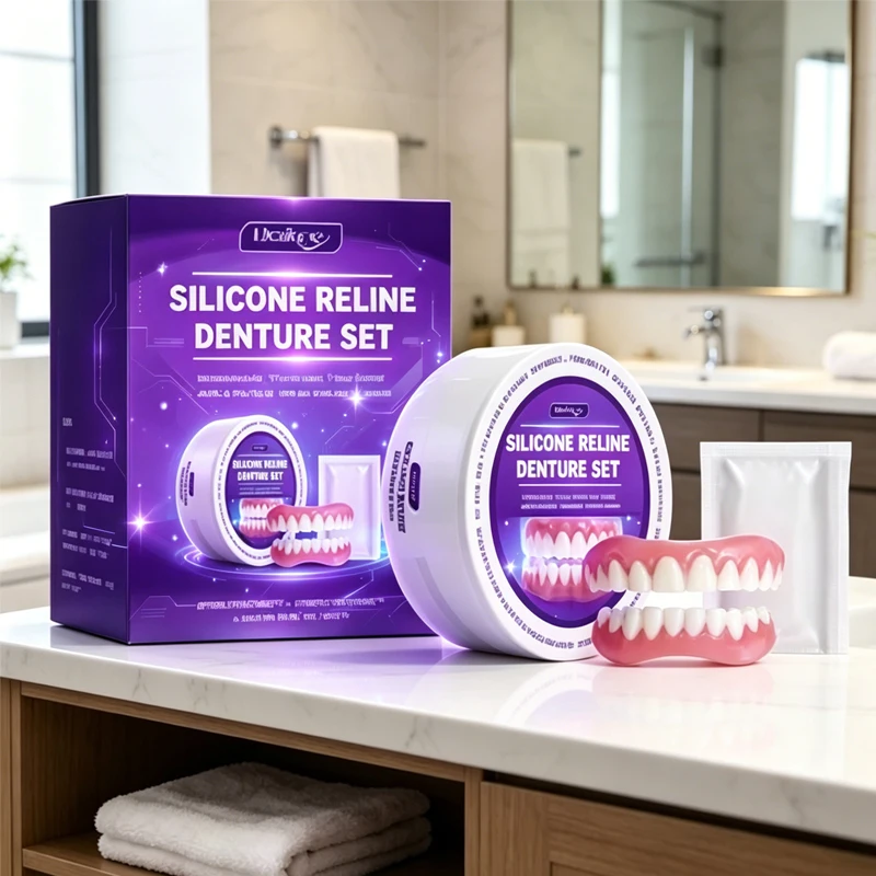 fresh Tooth Upper Lower Temporary Denture Silicone Reliner Gap Filling Easy Fit Comfortable Dental Restoration ck848
fresh Tooth Upper Lower Temporary Denture Silicone Reliner Gap Filling Easy Fit Comfortable Dental Restoration ck848