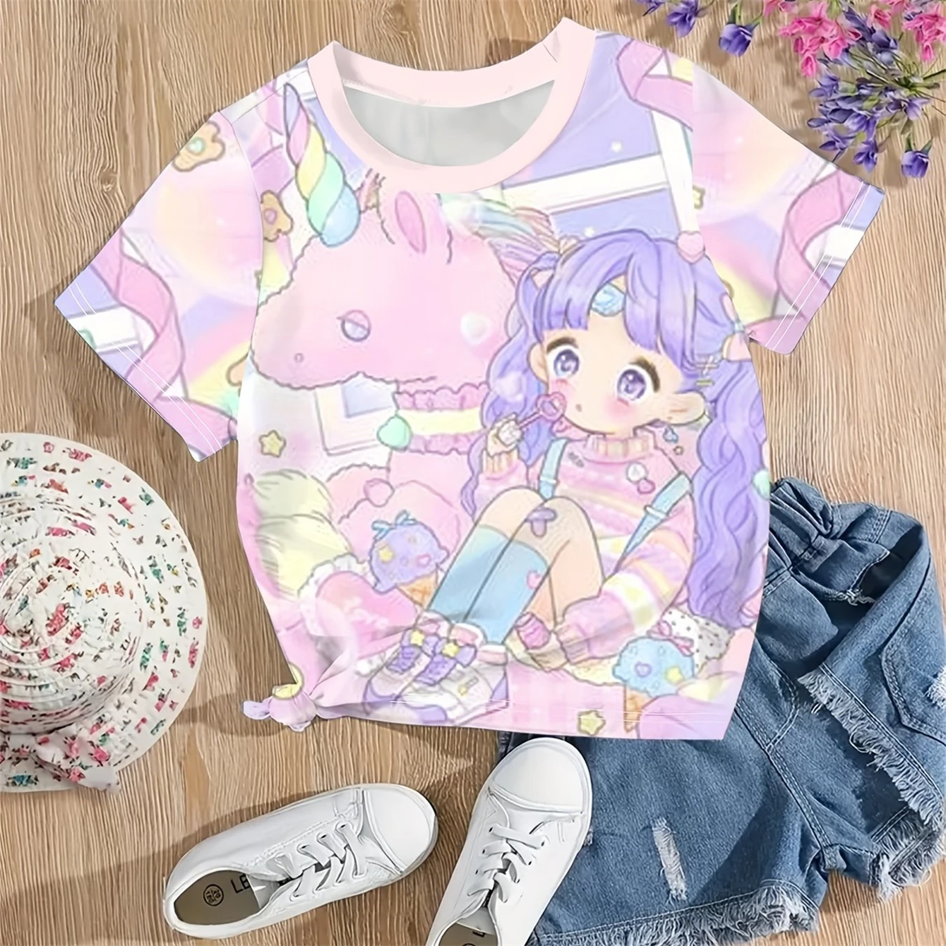 2024 Baby Clothes 3D Cartoon Girl Print T-Shirt Short Sleeve Childs Tops Children's Clothing Girls T-Shirts Pink Girl Tee Shirt
2024 Baby Clothes 3D Cartoon Girl Print T-Shirt Short Sleeve Childs Tops Children's Clothing Girls T-Shirts Pink Girl Tee Shirt