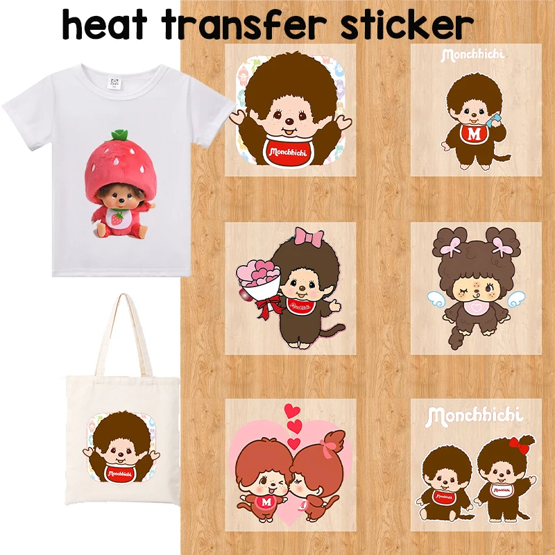 Monchhichi Heat Transfers Sticker Anime Cartoon T-shirt Patche Iron Transfer Sticker Cute Kawaii Thermal Decal DIY Birthday Gift
Monchhichi Heat Transfers Sticker Anime Cartoon T-shirt Patche Iron Transfer Sticker Cute Kawaii Thermal Decal DIY Birthday Gift