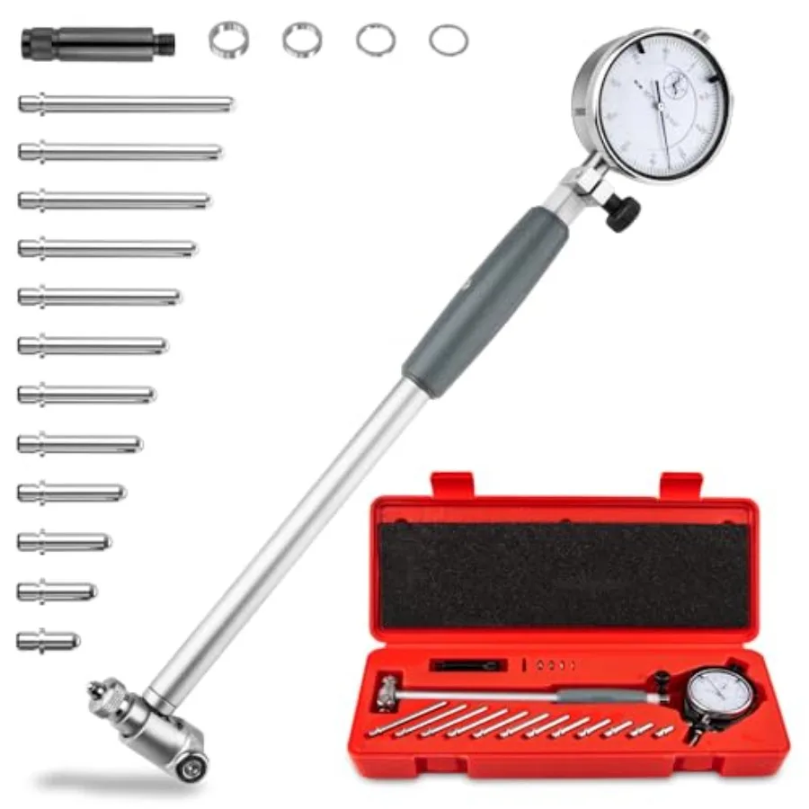 Precision Bore Gauge Set 2"-6" Range 0.001" Accuracy Bore Gauge for Engine Cylinder Measurement Cylinder Wearand Out-of-Round M
Precision Bore Gauge Set 2"-6" Range 0.001" Accuracy Bore Gauge for Engine Cylinder Measurement Cylinder Wearand Out-of-Round M