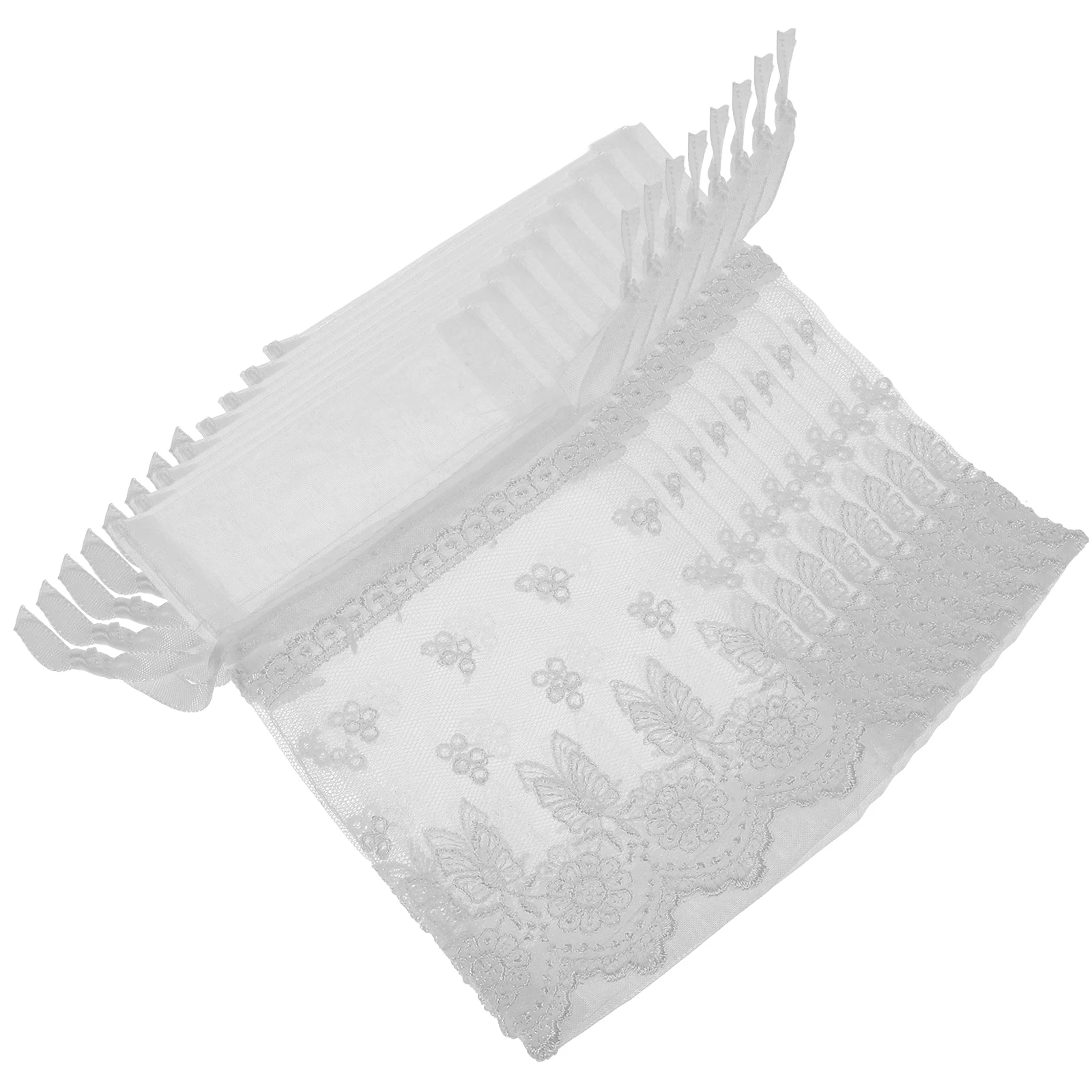 8 Pcs Storage Bags White Drawstring Small Mesh Drawstring Bag Jewelry Organizer Transparent Net Pouches for Accessories
8 Pcs Storage Bags White Drawstring Small Mesh Drawstring Bag Jewelry Organizer Transparent Net Pouches for Accessories