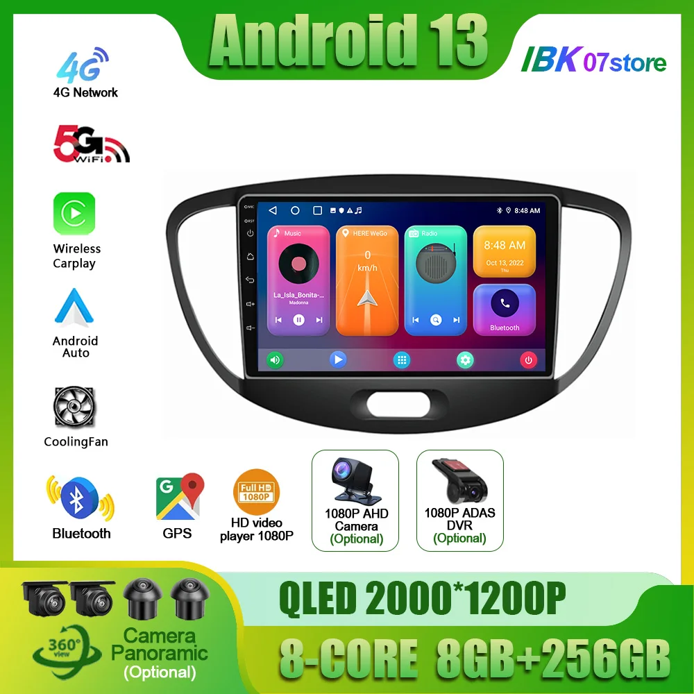 Android 13 для Hyundai i10 2010 - 2013 автомобильное радио, мультимедийная навигация, автомобильная интеллектуальная система, GPS, Carplay экран, стерео
Android 13 для Hyundai i10 2010 - 2013 автомобильное радио, мультимедийная навигация, автомобильная интеллектуальная система, GPS, Carplay экран, стерео