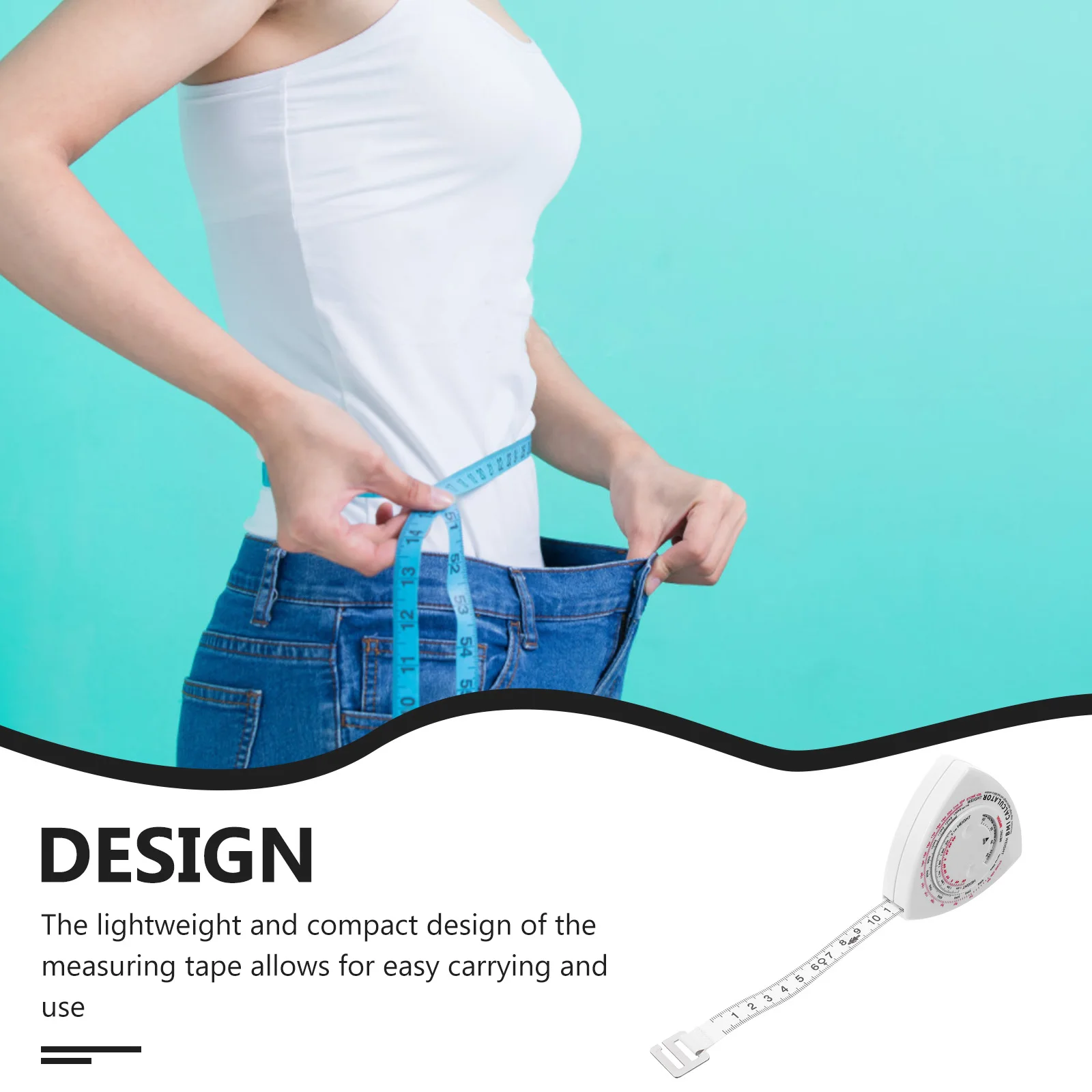 BMI Health Tape Body Measuring Waist Circumference Lightweight Compact Precise Markings Calculator Weight Tracking
BMI Health Tape Body Measuring Waist Circumference Lightweight Compact Precise Markings Calculator Weight Tracking