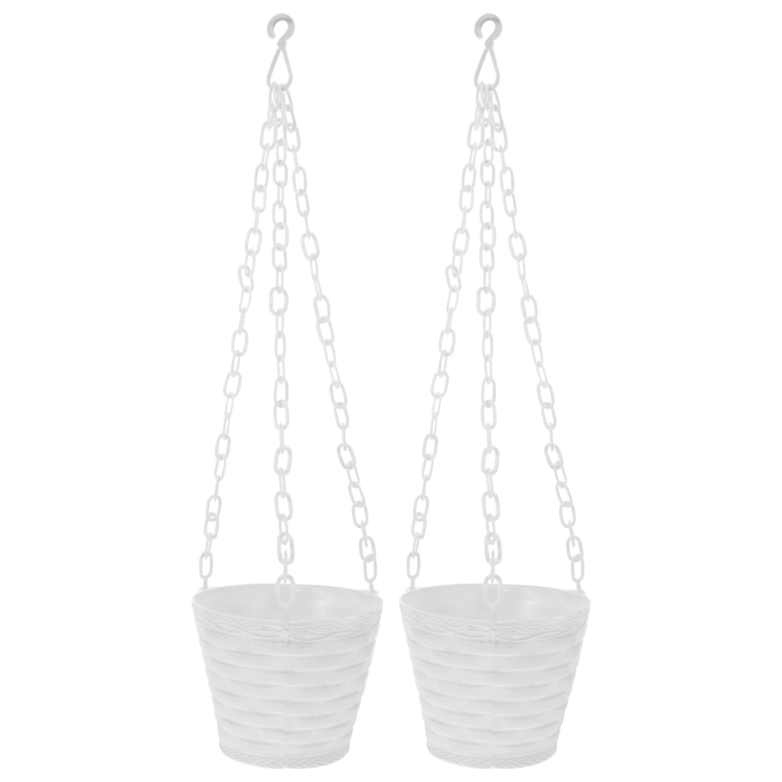2pcs White Simulated Flower Container Plant Pots Hanging Basket for Indoor Plants Garden Decor Plastic Planter
2pcs White Simulated Flower Container Plant Pots Hanging Basket for Indoor Plants Garden Decor Plastic Planter