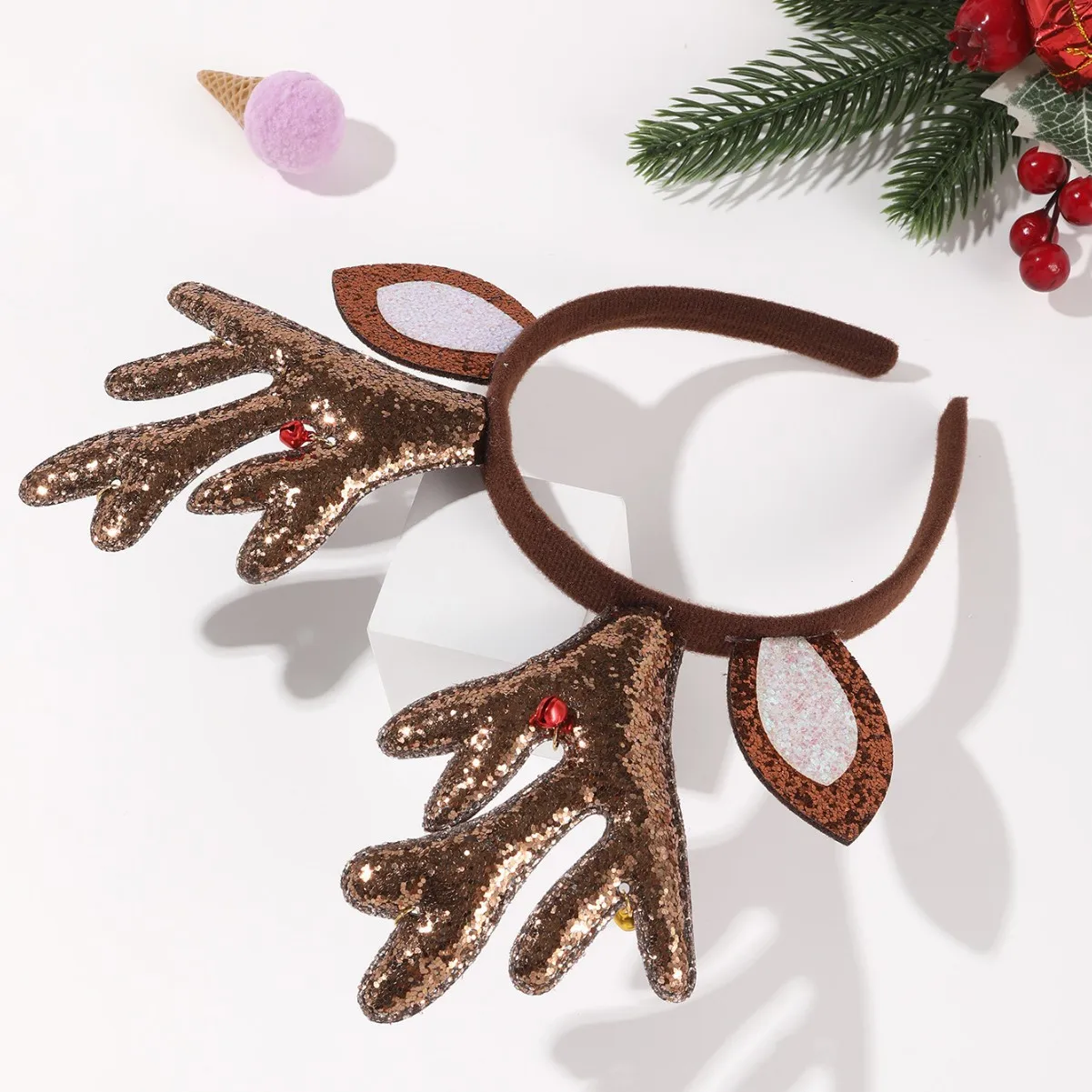 Рождественский обруч для волос, плюшевая повязка на голову с рогами оленя, повязка на голову с блестками, праздничная плюшевая повязка для волос для праздника, рождественской вечеринки
Рождественский обруч для волос, плюшевая повязка на голову с рогами оленя, повязка на голову с блестками, праздничная плюшевая повязка для волос для праздника, рождественской вечеринки