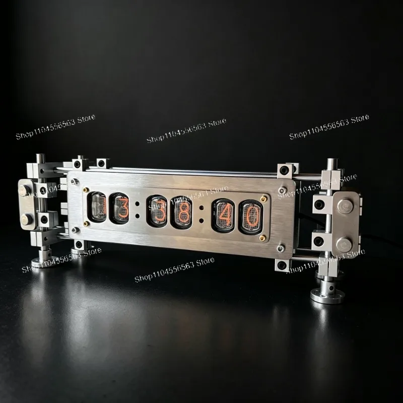 IN12 Nixie Tube Clock Retro Stainless Steel 6-Digit Digital Electronic Table Clock Desktop Decor
IN12 Nixie Tube Clock Retro Stainless Steel 6-Digit Digital Electronic Table Clock Desktop Decor