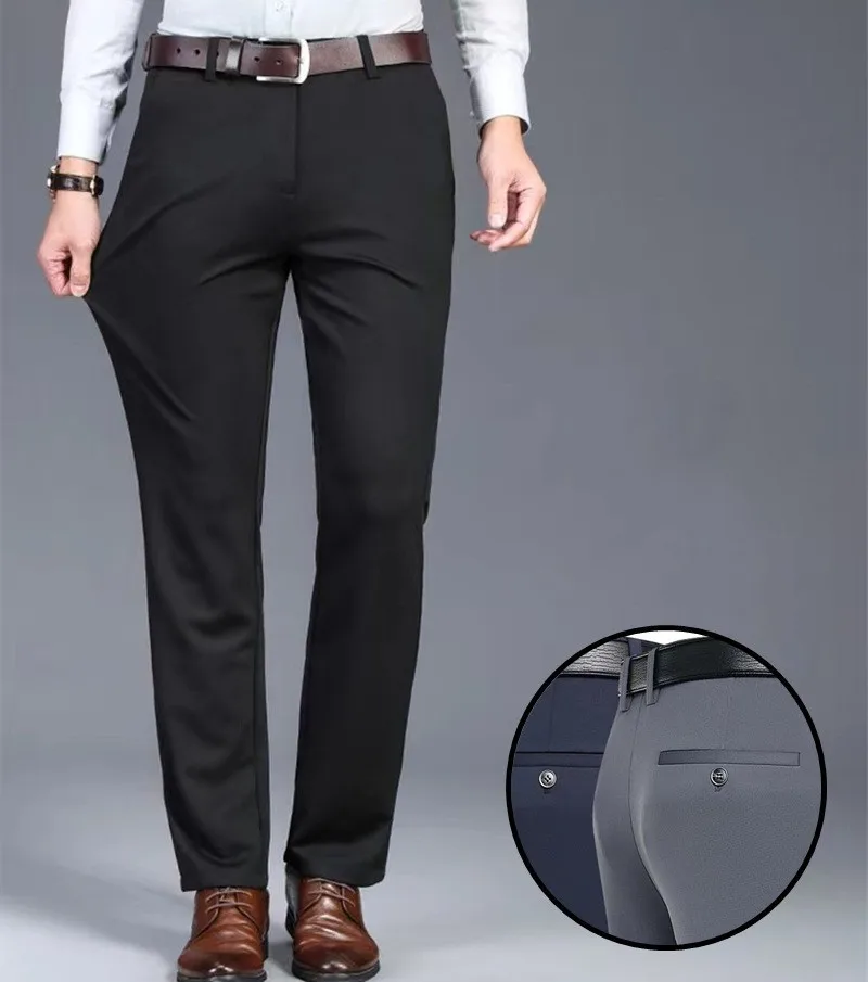 2024 Men's Casual Pants Spring and Summer Thin Elastic Ice Silk Loose Straight Suit Pants
2024 Men's Casual Pants Spring and Summer Thin Elastic Ice Silk Loose Straight Suit Pants