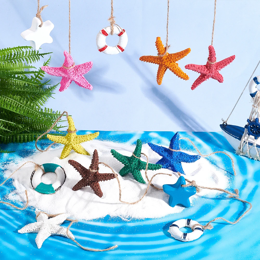 13Pcs 13 Colors Hanging Resin Pendant Decorations Mediterranean Style Wall Decoration Mixed Shapes Mixed Color 1pc/color
13Pcs 13 Colors Hanging Resin Pendant Decorations Mediterranean Style Wall Decoration Mixed Shapes Mixed Color 1pc/color