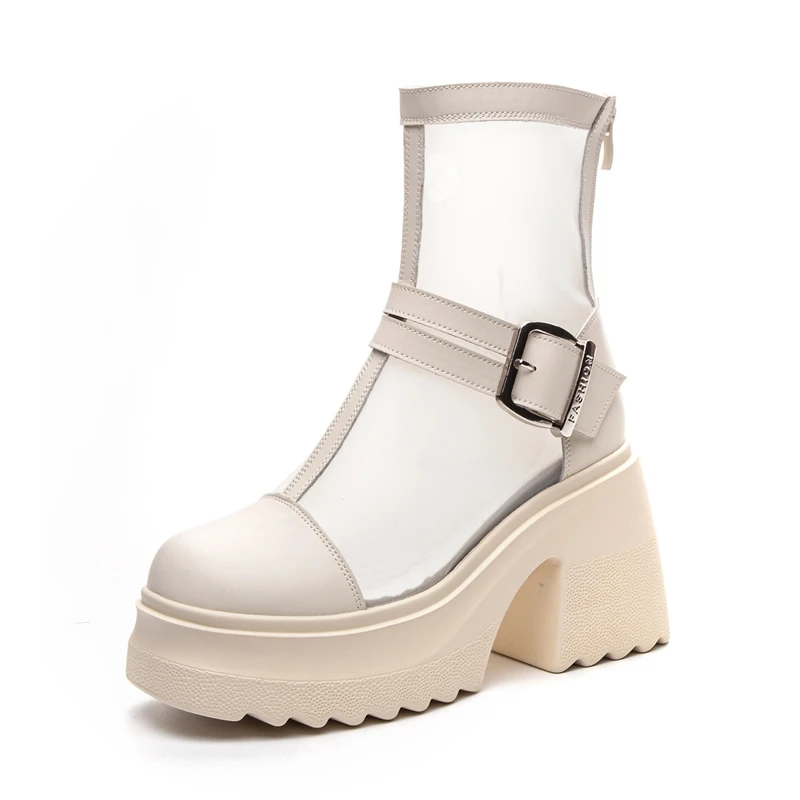 AIYUQI 2025 new summer women's boots 10cm higher women ankle boots Mesh breathable female sandals
AIYUQI 2025 new summer women's boots 10cm higher women ankle boots Mesh breathable female sandals