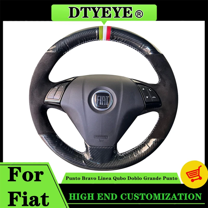 Customized Car Steering Wheel Cover For Fiat Punto Bravo Linea Qubo Doblo Grande Punto Suede DIY Original Steering Wheel Braid
Customized Car Steering Wheel Cover For Fiat Punto Bravo Linea Qubo Doblo Grande Punto Suede DIY Original Steering Wheel Braid