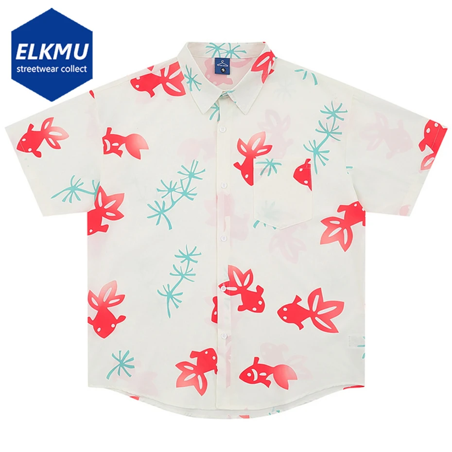Goldfish Graphic Shirts Summer Casual Loose Hawaii Shirts Button Up Blouse Japanese Harajuku Shirts Unisex
Goldfish Graphic Shirts Summer Casual Loose Hawaii Shirts Button Up Blouse Japanese Harajuku Shirts Unisex