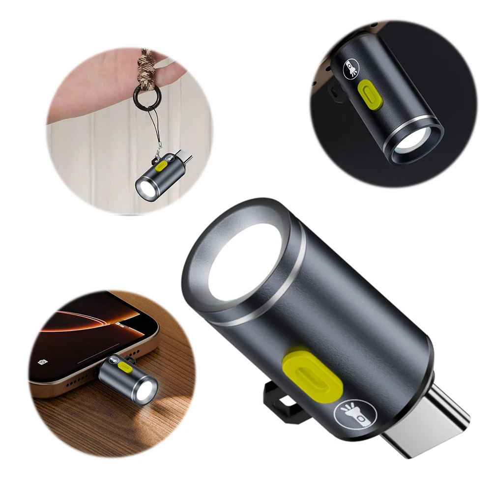 LED Outdoor Keychain Flashlight Type C Powered Mini Pocket Flashlight Small Emergencies Light for Camping Hiking Emergencies
LED Outdoor Keychain Flashlight Type C Powered Mini Pocket Flashlight Small Emergencies Light for Camping Hiking Emergencies