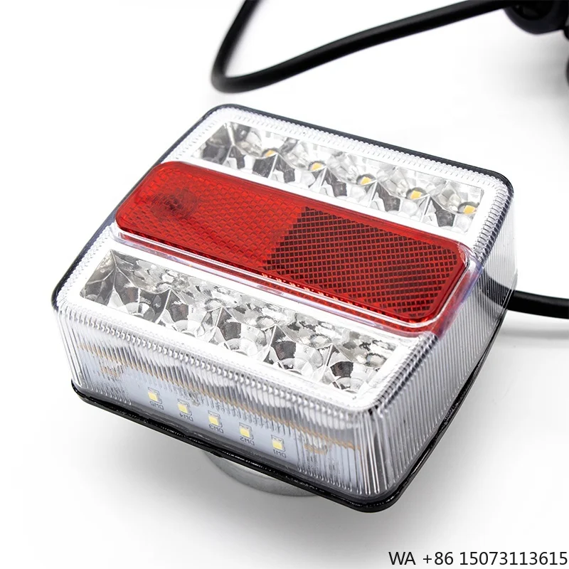 Brighter Magnetic Square New Boat Truck LED Tail Light 16+16 LED with Trailer Plug Set
Brighter Magnetic Square New Boat Truck LED Tail Light 16+16 LED with Trailer Plug Set