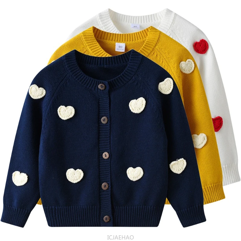 Teen Girl Clothes 2024 Children New Korean Style Costume Handmade Heart DIY Kids Cardigan Girls Knit Jacket Spring Autumn Outfit
Teen Girl Clothes 2024 Children New Korean Style Costume Handmade Heart DIY Kids Cardigan Girls Knit Jacket Spring Autumn Outfit