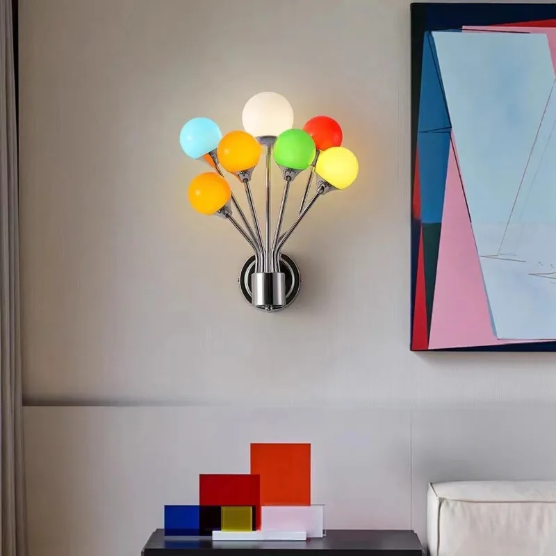Creativity Colorful Balloons Wall Lamp Modern Designer Wall Sconces Children’s Room Atmosphere Art Decoration Home Light Fixture
Creativity Colorful Balloons Wall Lamp Modern Designer Wall Sconces Children’s Room Atmosphere Art Decoration Home Light Fixture