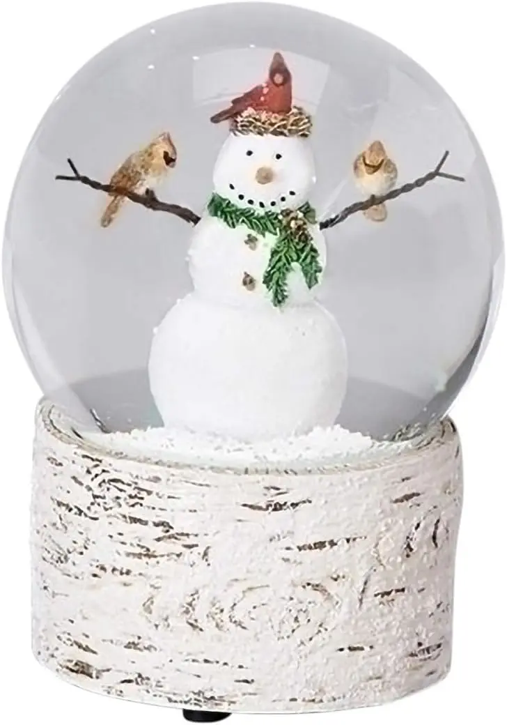 Snowman with Cardinal Friends 6in Resin Musical Snowglobe Plays Holly Jolly Christmas
Snowman with Cardinal Friends 6in Resin Musical Snowglobe Plays Holly Jolly Christmas