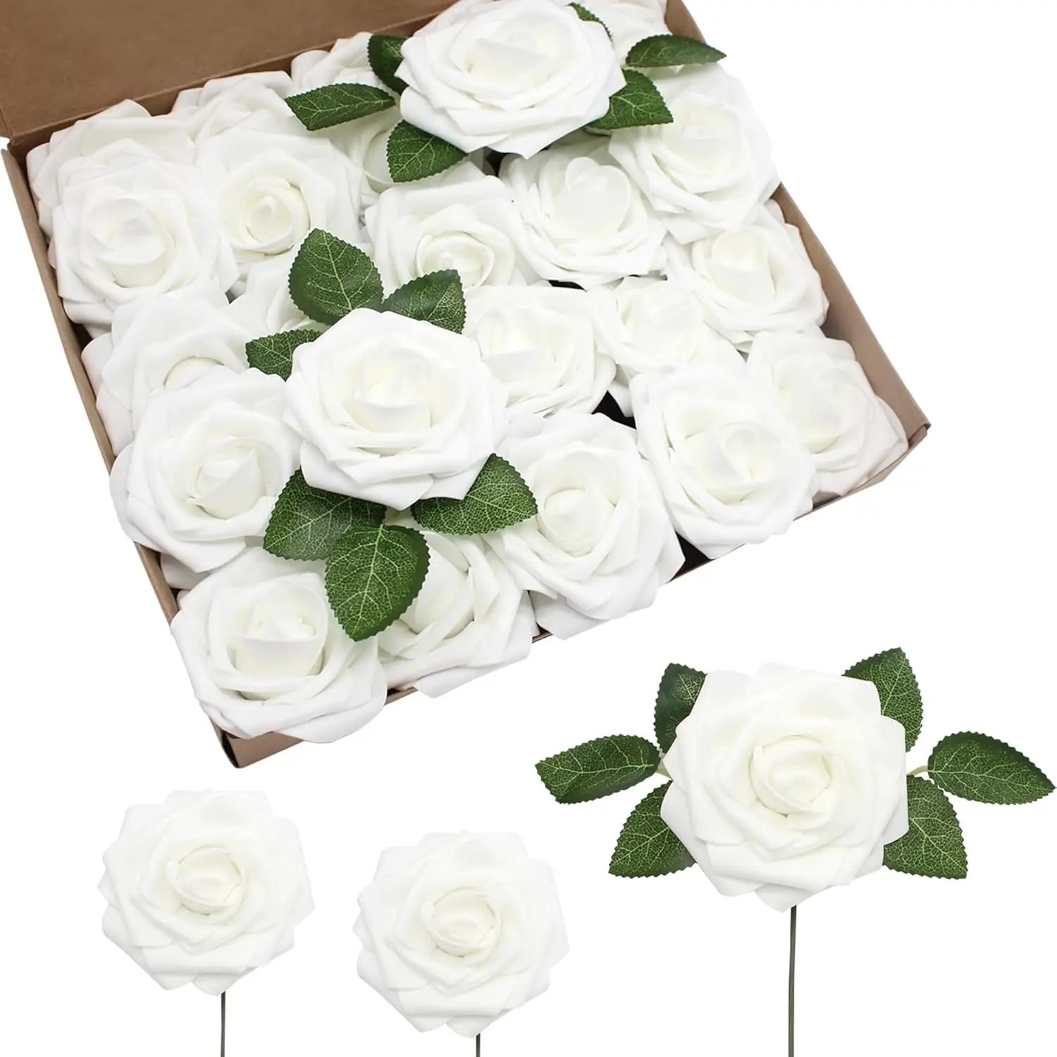 Artificial Flowers Realistic Roses, 100 pcs Real Looking Fake Roses with Stem for DIY Wedding Bouquets Centerpieces Brid
Artificial Flowers Realistic Roses, 100 pcs Real Looking Fake Roses with Stem for DIY Wedding Bouquets Centerpieces Brid