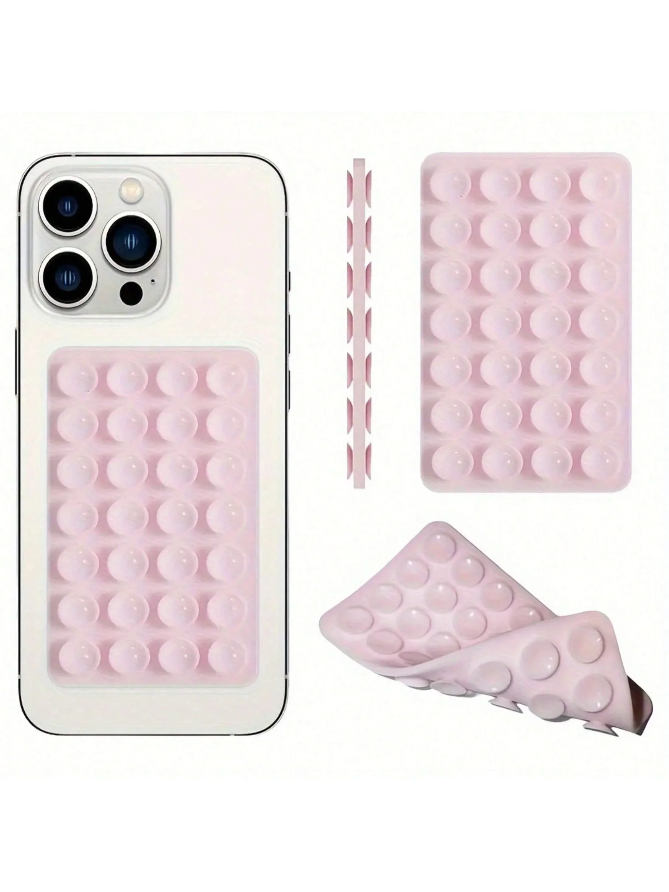 Double-Sided Silicone Suction Cup Phone Holder 28 Pads Universal Stand for Tablet & Charger
Double-Sided Silicone Suction Cup Phone Holder 28 Pads Universal Stand for Tablet & Charger