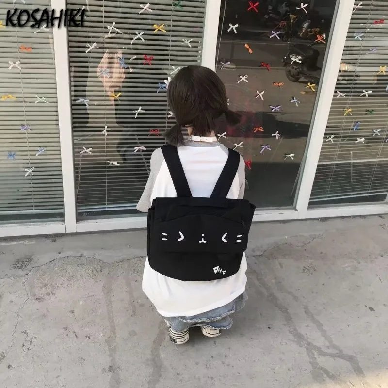 Streetwear Casual Fashion Women School Bags Japanese All Match Sweet Kawaii Schoolbags Casual Women Chic Backpacks Y2k Aesthetic
Streetwear Casual Fashion Women School Bags Japanese All Match Sweet Kawaii Schoolbags Casual Women Chic Backpacks Y2k Aesthetic