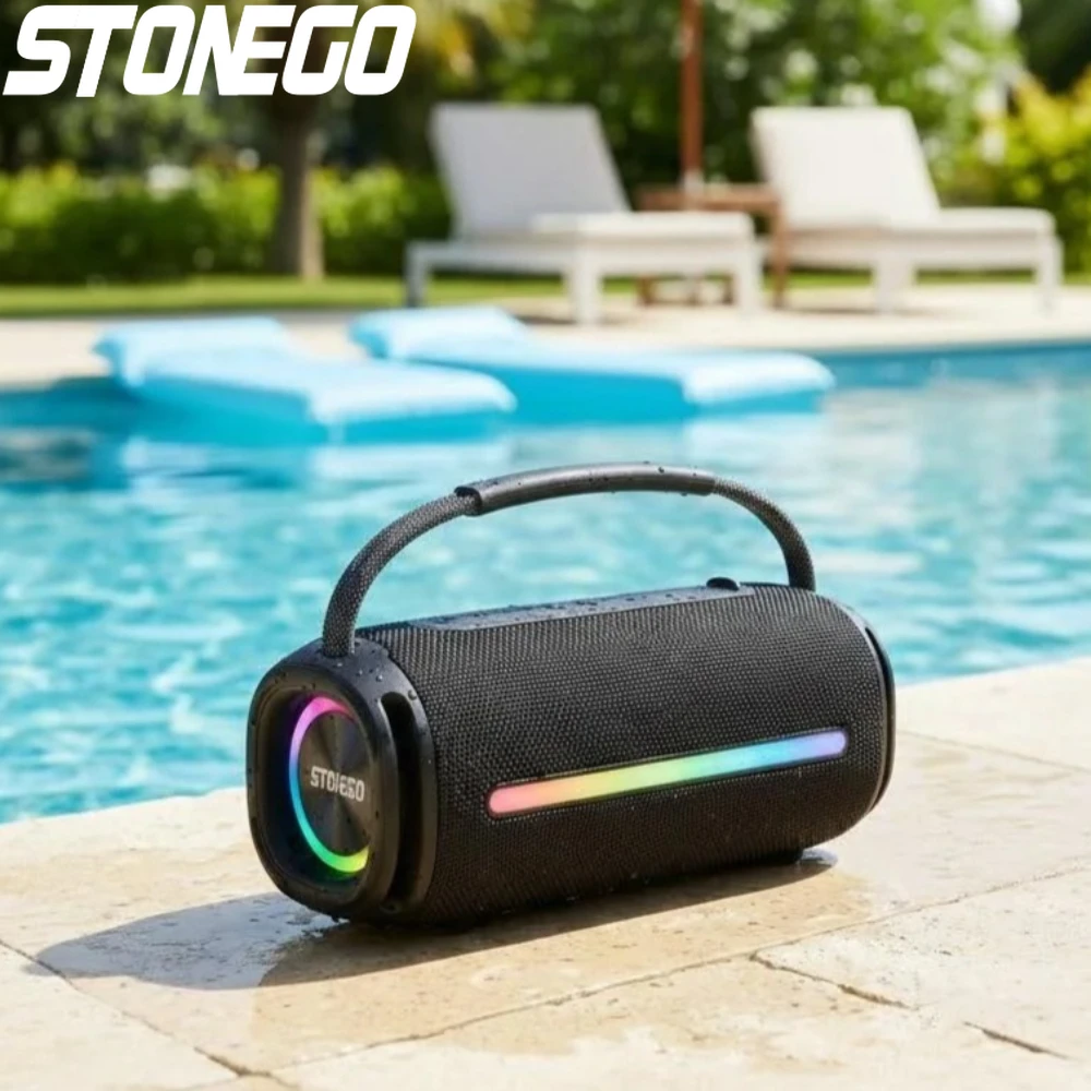 Портативная уличная Bluetooth 5.3 беспроводная колонка с RGB-подсветкой, водонепроницаемая IPX6, мощный аудиосабвуфер
Портативная уличная Bluetooth 5.3 беспроводная колонка с RGB-подсветкой, водонепроницаемая IPX6, мощный аудиосабвуфер