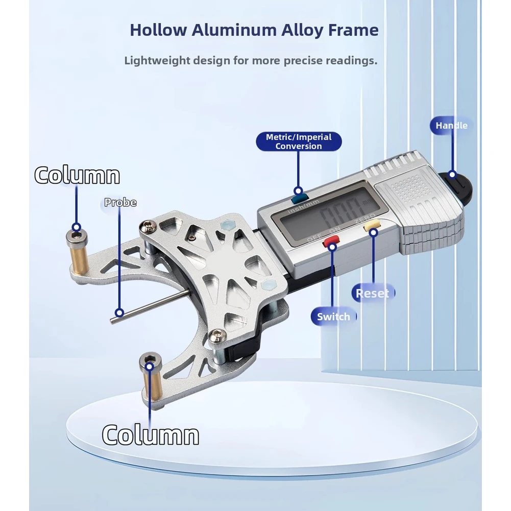 Belt Tension Meter for 3D Printers Digital Display for Precise Belt Measurement in mm and in Aluminum Alloy Lightweight Frame