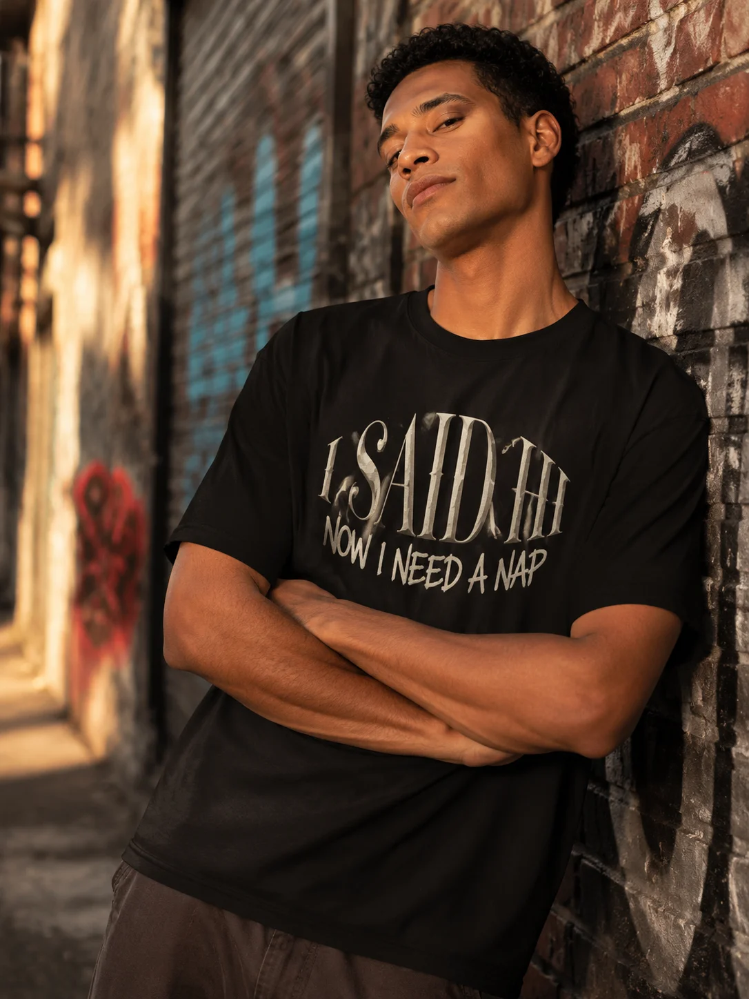 Men Graphic T Shirt Short Sleeve Loose Fit 50-50 Cotton Polyester Stretch Fabric Funny Nap Slogan Print Casual Summer for Daily
Men Graphic T Shirt Short Sleeve Loose Fit 50-50 Cotton Polyester Stretch Fabric Funny Nap Slogan Print Casual Summer for Daily