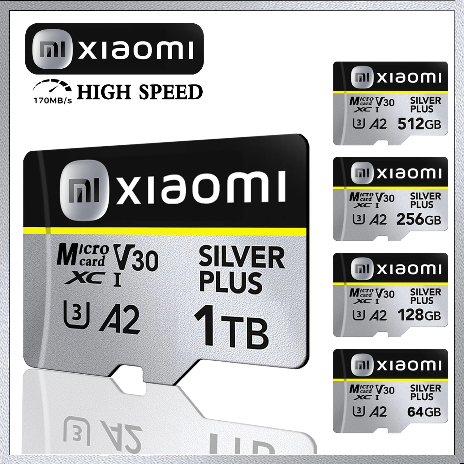 Xiaomi SD Memory Card Ultra Micro Mini SD Card 128GB 256GB 32GB 64GB MicroSD U3 A2 TF Flash Card for Xiaomi Phone Camera PC
Xiaomi SD Memory Card Ultra Micro Mini SD Card 128GB 256GB 32GB 64GB MicroSD U3 A2 TF Flash Card for Xiaomi Phone Camera PC