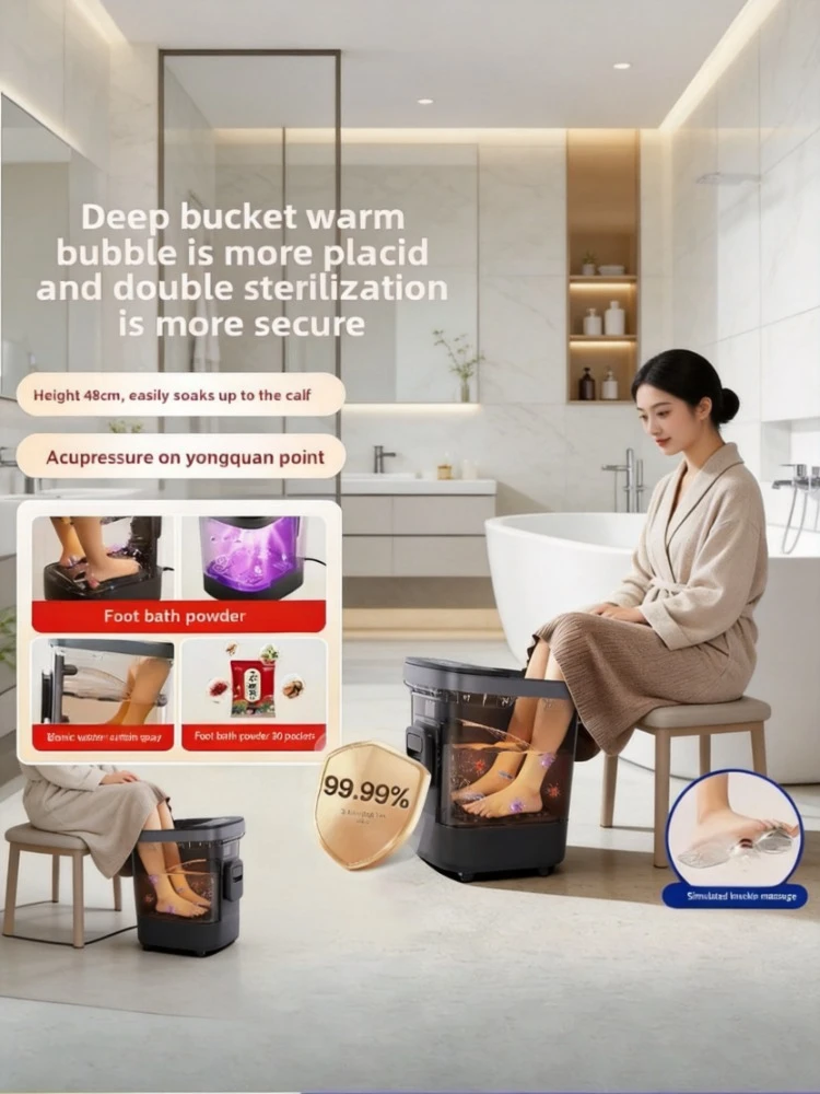 Deep Tall Foot Spa Tub With Sterilization Constant Temperature Heating Electric Massage Foot Bath Basin Ideal Gift For Home Use
Deep Tall Foot Spa Tub With Sterilization Constant Temperature Heating Electric Massage Foot Bath Basin Ideal Gift For Home Use
