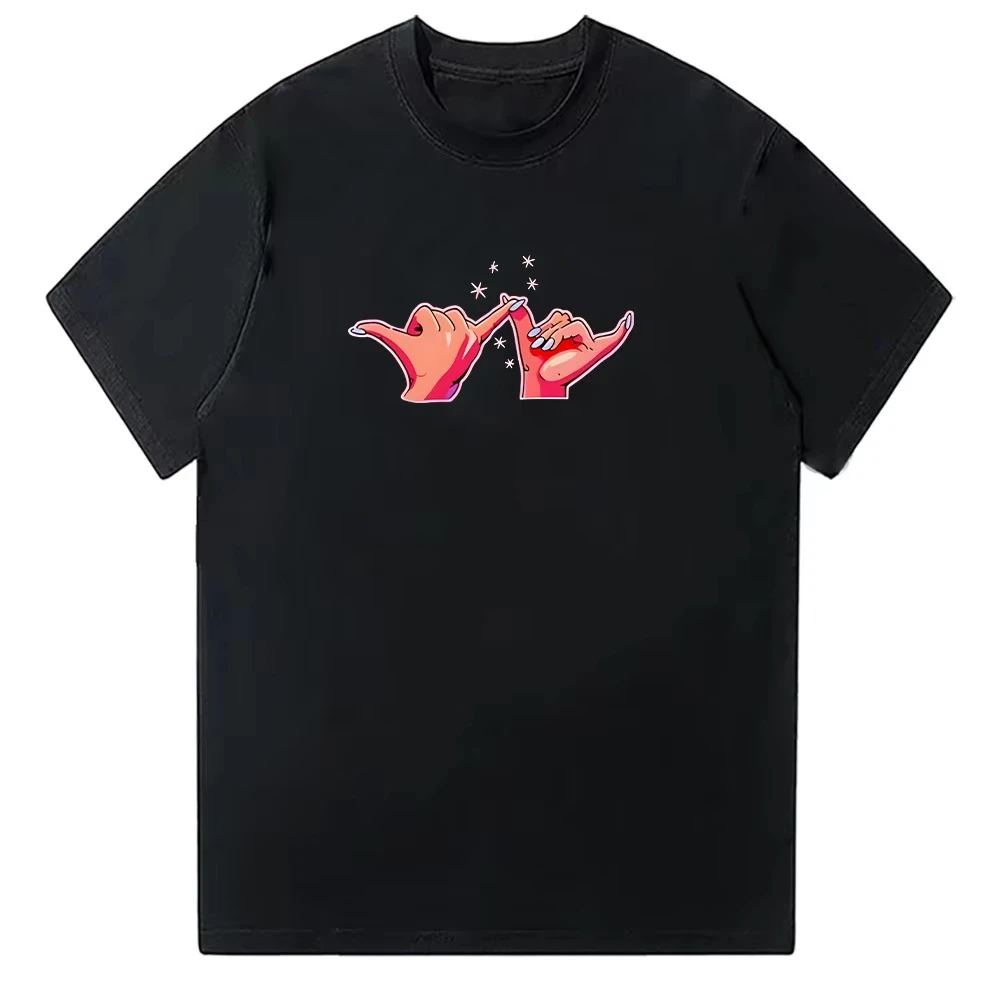 Touch Hands Tee Fashion O-neck High Street Tops Summer Cotton T Shirts Unisex Short Sleeve Clothes Autumn and winter innerwear
Touch Hands Tee Fashion O-neck High Street Tops Summer Cotton T Shirts Unisex Short Sleeve Clothes Autumn and winter innerwear