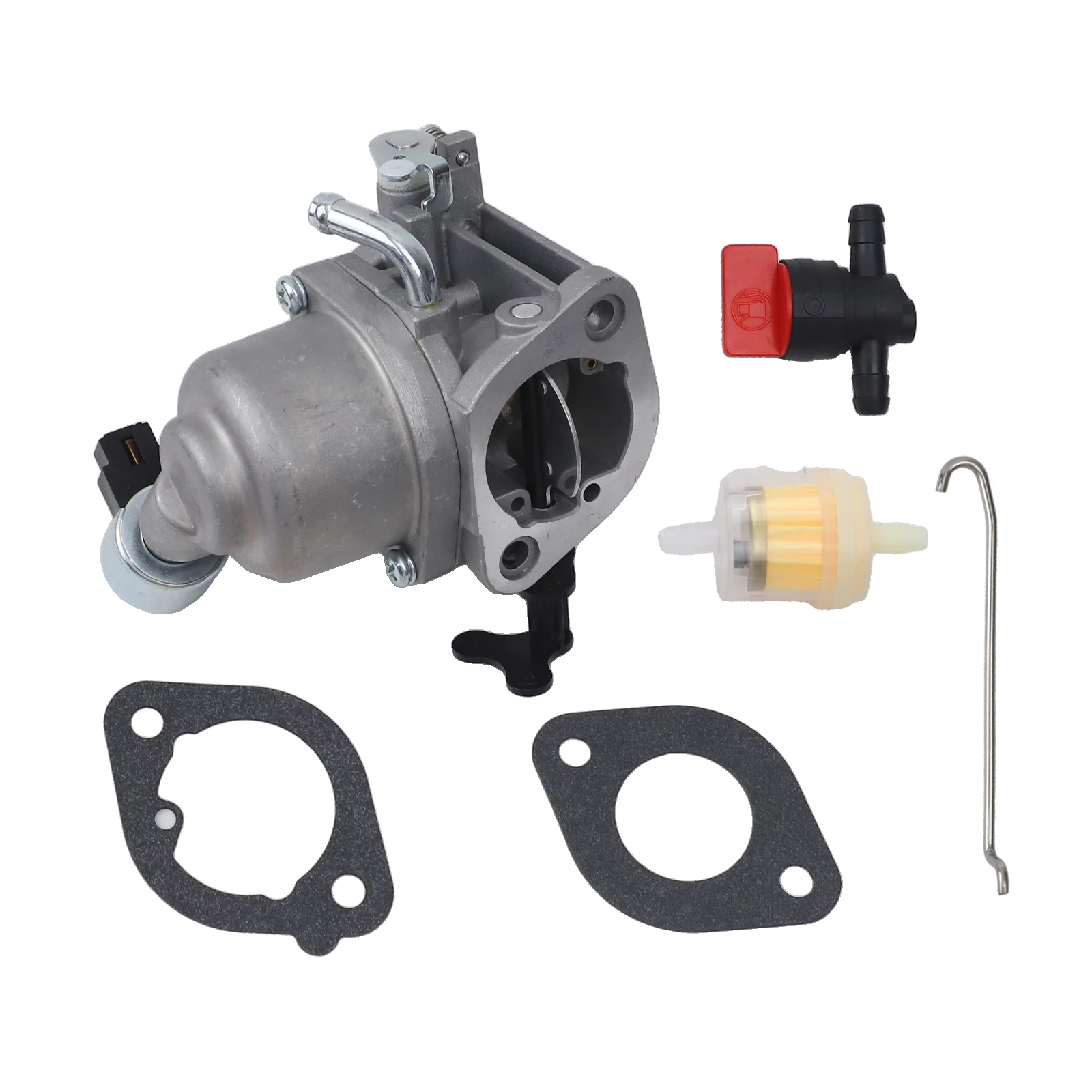 Carburetor for Intek Engine Mower For 40N777 40N877 Complete Package with Fuel Filter Gaskets and Shut Off Valve for Easy Use
Carburetor for Intek Engine Mower For 40N777 40N877 Complete Package with Fuel Filter Gaskets and Shut Off Valve for Easy Use