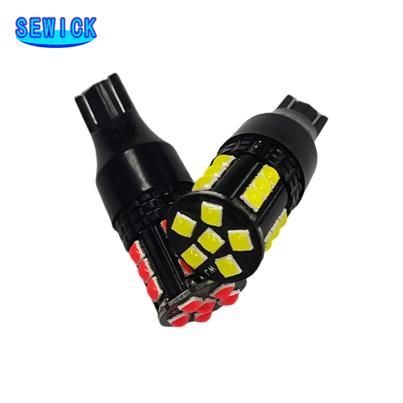 50Pcs Super Bright CANBUS NO ERROR T15 LED 21SMD Car Turn Signal Brake Light Reverse Stop Lights White Red Amber 12V
50Pcs Super Bright CANBUS NO ERROR T15 LED 21SMD Car Turn Signal Brake Light Reverse Stop Lights White Red Amber 12V