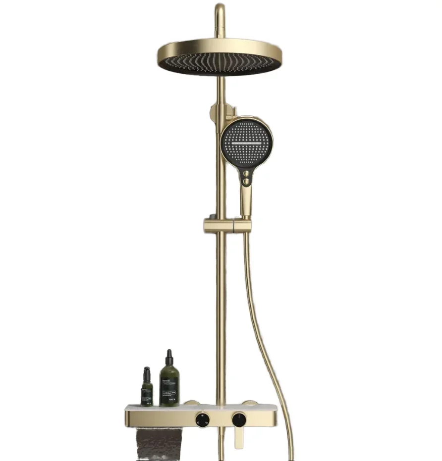 Modern Thermostatic Chrome-Plated Brass Shower Set Single Ceramic Valve Soft Rain Chrome-Plated Shower Head for Hotels Jet Spray
Modern Thermostatic Chrome-Plated Brass Shower Set Single Ceramic Valve Soft Rain Chrome-Plated Shower Head for Hotels Jet Spray