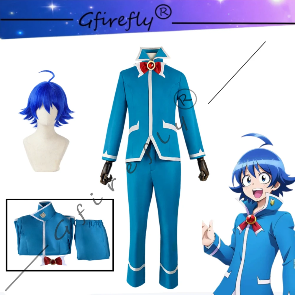 Welcome To Demon School Iruma-kun Suzuki Iruma Same Style Cosplay Costume Blue Suit with Wig Unisex Halloween Carnival Stage
Welcome To Demon School Iruma-kun Suzuki Iruma Same Style Cosplay Costume Blue Suit with Wig Unisex Halloween Carnival Stage